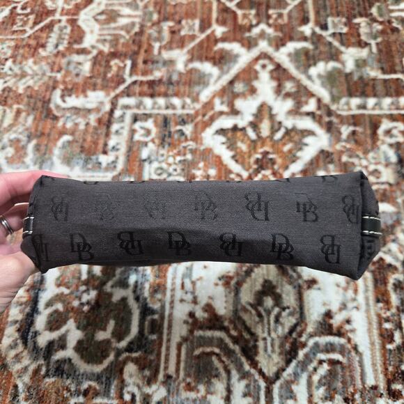 Dooney and Bourke Signature Logo Monogram Small Shoulder Purse Canvas Leather - Picture 13 of 16